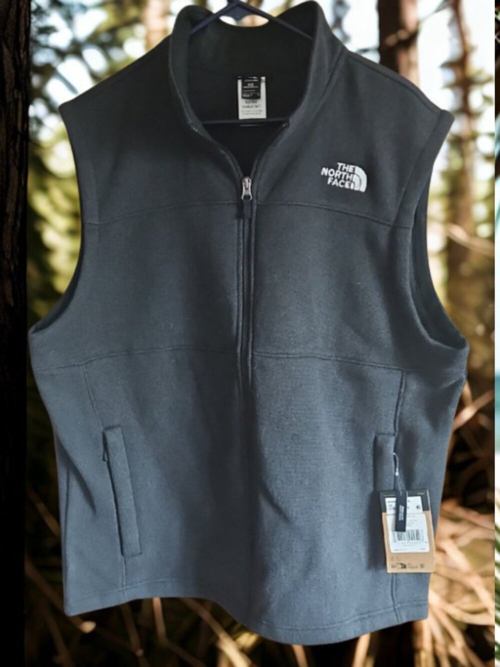 The North Face Black and White Tag Detail